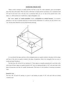 Isometric Projection: Technical Drawing Concepts