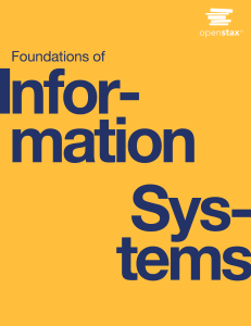 Foundations of Information Systems Textbook | OpenStax