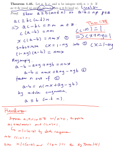 Elementary Number Theory: Congruence, GCD, LCM, Diophantine Equations