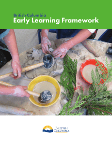 British Columbia Early Learning Framework: Revised Guide for Educators