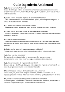 Ingenier&iacute;a Ambiental, gu&iacute;a 