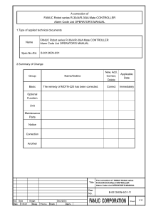 FANUC Robot Alarm Code Manual Correction: MOTN-220 Remedy