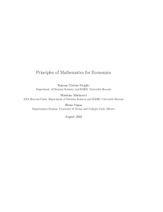 Mathematics for Economics: Principles Textbook