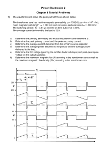Power Electronics 2: Chapter 8 SMPS Tutorial Problems & Solutions