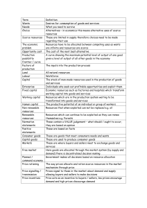 Economics Glossary: Key Terms & Definitions for Students