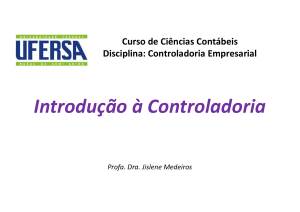 Introdu&ccedil;&atilde;o &agrave; Controladoria - Apresenta&ccedil;&atilde;o