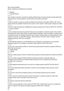 Arc Flash Hazard Checklist: Design, Operation, Maintenance
