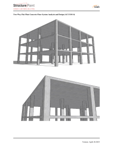 Two-Way Flat Plate Concrete Floor System Analysis & Design (ACI 318-14)
