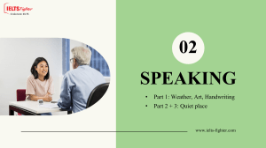 IELTS Speaking: Quiet Place - Vocabulary & Questions