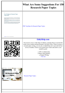 150+ Research Paper Topics: Ideas & Suggestions