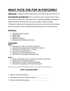 Popcorn Popping Science Experiment: What Makes Kernels Pop?