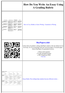 Essay Writing with Rubrics: Guide & Examples