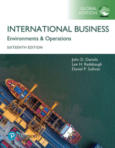 International Business: Environments & Operations Textbook