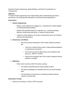 Cybersecurity ML Project: Feature Engineering, Ethics & Governance