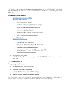 SIMATIC IPC427E Documentation: Setup, Troubleshooting, Specs