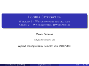 Wnioskowanie Bayesowskie: Rozumowanie Indukcyjne w Logice Stosowanej