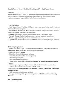 Toronto Multi-Tenant House Bylaw: Chapter 575 Licensing & Compliance