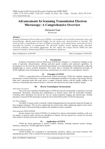 STEM Microscopy: Advancements & Applications Overview