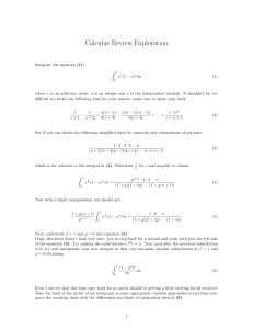 Calculus Review: Integration, Gamma Function & Euler's Discovery
