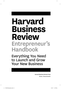 Harvard Business Review Entrepreneur's Handbook: Launch & Grow Your Business