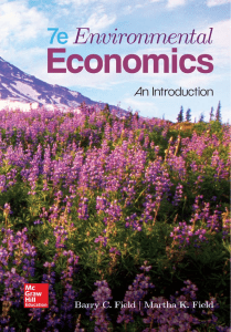 Environmental Economics: An Introduction - 7th Edition Textbook