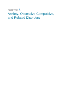 Anxiety, OCD, & Related Disorders: Symptoms, Causes, Treatments