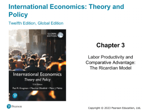 Cap&iacute;tulo 3: Productividad laboral y ventaja comparativa
