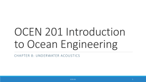 Underwater Acoustics in Ocean Engineering: History & Systems