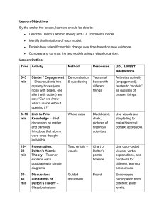 Dalton's & Thomson's Atomic Models: Lesson Plan & Limitations