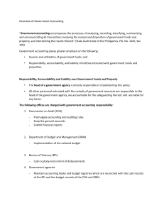 Overview of Government Accounting: Principles & Responsibilities (Philippines)