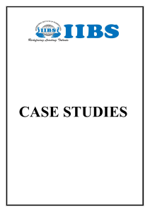 IIBS Case Studies Index: Business & Management Topics
