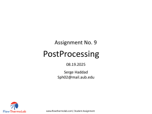 OpenFOAM Post-Processing: NACA Airfoil Assignment
