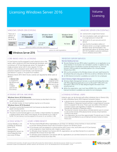 Licensing Windows Server 2016: Editions, CALs, VMs & Azure Hybrid Benefit