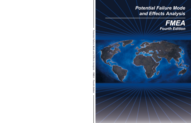 FMEA Reference Manual: Failure Mode and Effects Analysis