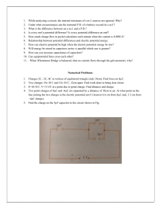Physics Problems: Electricity, Circuits, Capacitors & Potential