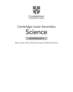 Cambridge Lower Secondary Science Workbook 9 | Photosynthesis & Electricity