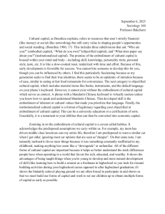 Cultural Capital Explained: Bourdieu's Embodied, Objectified, Institutionalized