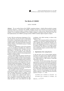 The Birth of CORDIC: History of Digital Computing Technique