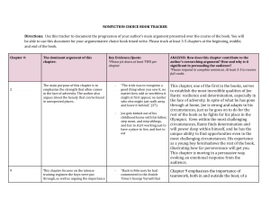 Nonfiction Book Tracker: Argument Analysis & Evidence Worksheet