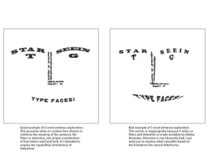 Typography Design Exercise: Font Choices & Meaning
