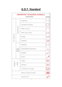 G.D.T. Standard: Dimensions, Tolerances & Geometric Symbols