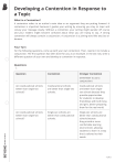 Developing a Contention: Argument & Thesis Statement Writing Guide