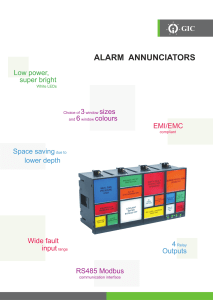 Alarm Annunciator Technical Specs | GIC