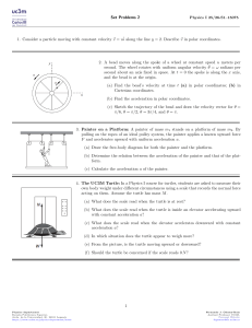 Physics I Problem Set 2: Kinematics & Newton's Laws