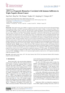 AFF3: Prognostic Biomarker & Immune Infiltrates in Triple-Negative Breast Cancer
