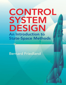 Control System Design: State-Space Methods - Bernard Friedland Textbook