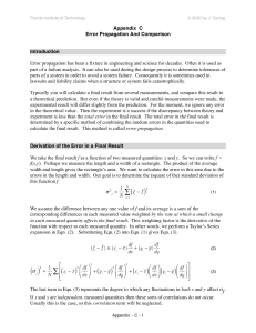 Error Propagation & Comparison: Formulas & Analysis for Science