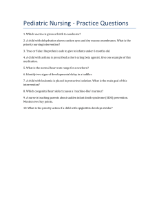 Pediatric Nursing Practice Questions