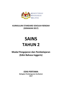 Science Year 2 Teaching & Learning Module KSSR (Revised 2017) English Edition