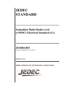 JEDEC eMMC 5.1 Electrical Standard: Embedded Multi-Media Card JESD84-B51